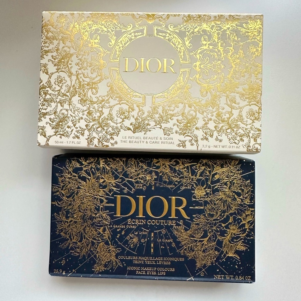 NEW Holiday DIOR gift or decor BOX set of 2 - empty